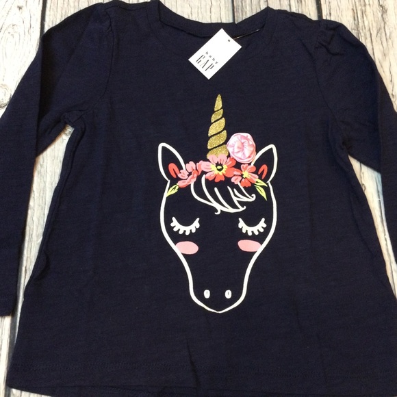 Gap Girls 3T, 4T Unicorn Shirt & Jeans. NWT - Picture 7 of 8